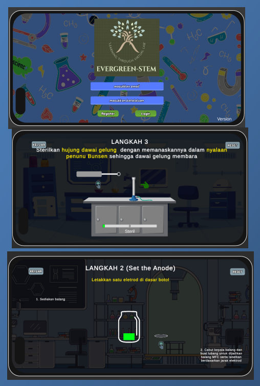 Evergreen STEM - Virtual Lab Educational App built with Unity